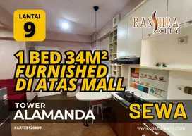 Sewa 1 Bedroom Furnished 34m² Di Atas Mall Apartemen Bassura City