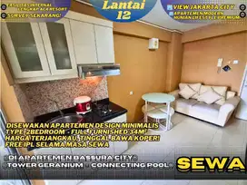 Yuk Sewa Sekarang,Unit Termurah! 2BR Furnished Lengkap Di Bassura City