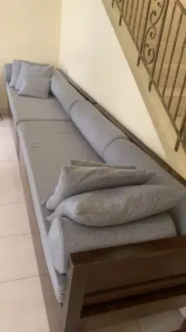 Jual cepat sofa kayu jati 6 dudukan
