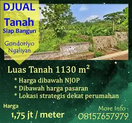 Dijual Murah BU Kavling Siap Bangun Semarang Kota