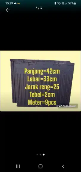 Genteng beton flat