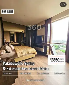 Disewa Apartemen Pakubuwono Spring 2BR UK 160m2 Luxury at Jaksel