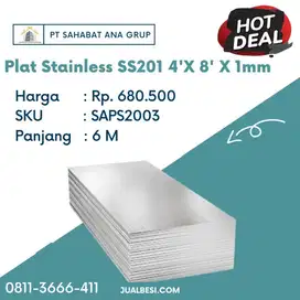 Plat Stainless SS201 4'X 8'X 1mm