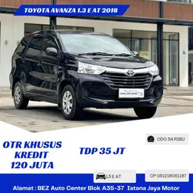 Km 54 Ribu Toyota Avanza 1.3 E AT NIK 2018 Hitam