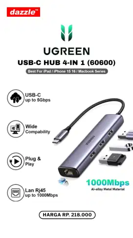 UGREEN USB-C HUB 4-IN1 (60600)