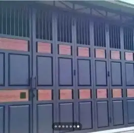 Pintu pager Minimalis terbaru wooplng rangka hoolw Galpanis