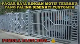 Bengkel las pembuatan pagar kanopi tralis pintu