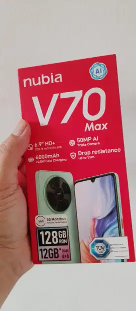 Dijual : Smartphone Nubia by ZTE, tipe V70 Max , RAM 12/128 GB , Kuat!