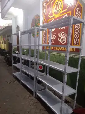 Rak besi rak gudang rak siku ful besi