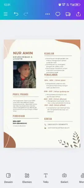 Mencari pekerjaan sebagai supir/driver