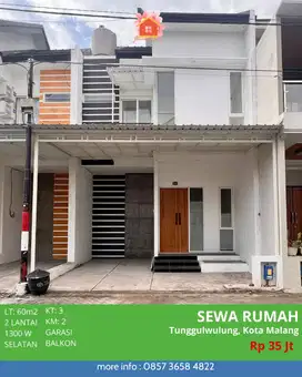DISEWAKAN / DIKONTRAKAN RUMAH DEKAT AREA KAMPUS DAN SUHAT KOTA MALANG