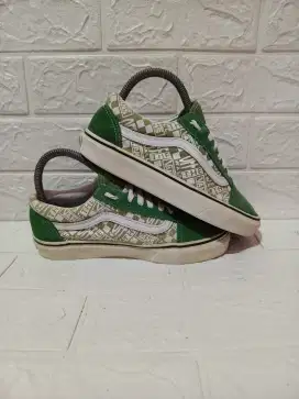 Vans old skool of the wall green size 36,5 fit to 37 (23cm)