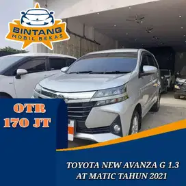 TOYOTA NEW AVANZA G 1.3 AT AUTOMATIC 1300 CC BENSIN TAHUN 2021