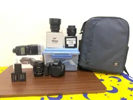 Dijual Kamera Canon EOS 200D + Paket Lengkap Siap Pakai