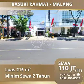 Sewa Bangunan Komersil Lokasi Pusat Bisnis Basuki Rahmat Kota Malang