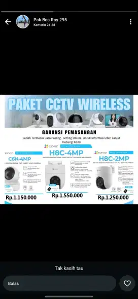 Jasa pasang CCTV