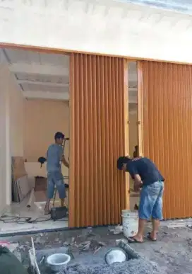 Rolling door galvanis folding baru