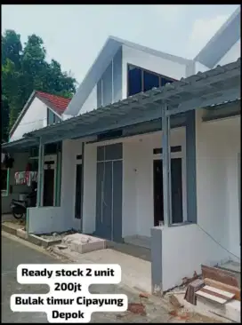 Dijual rumah baru 40m²(200jt)akses motor Cipayung Depok