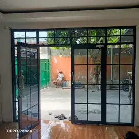 Folding gate, kusen aluminium, rolling door
