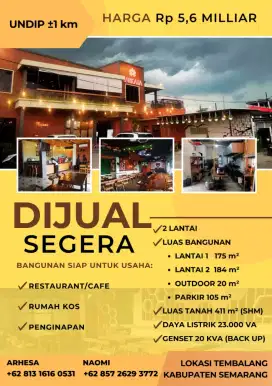 DIJUAL CAFE RESTO