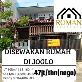 DISEWAKAN RUMAH 2 LANTAI DI KARANG TENGAH BATES JOGLO BEBAS BANJIR