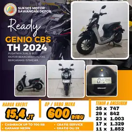 PROMO DP 600 HONDA GENIO CBS TH 2024 MULUS CASH KREDIT BERGARANSI