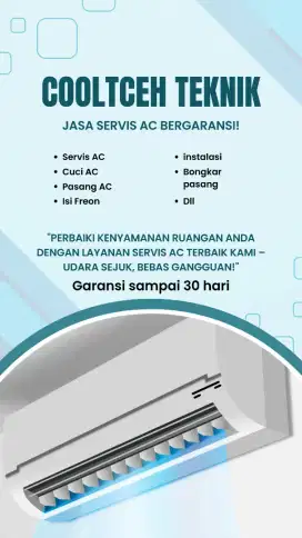Jasa service AC Bergaransi