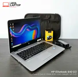 HP Elitebook 840 G3 Core i5 RAM 8GB SSD 256GB 14 Laptop Second Bekas