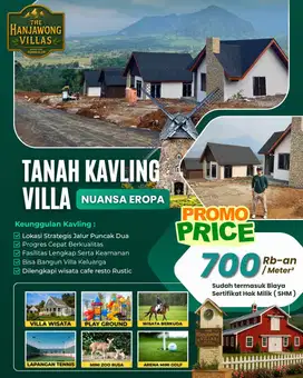 Nikmatnya punya tanah kavling the hanjawong villas tempat yg strategis