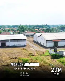 Dijual Ex pabrik pupuk di Mancar Jombang