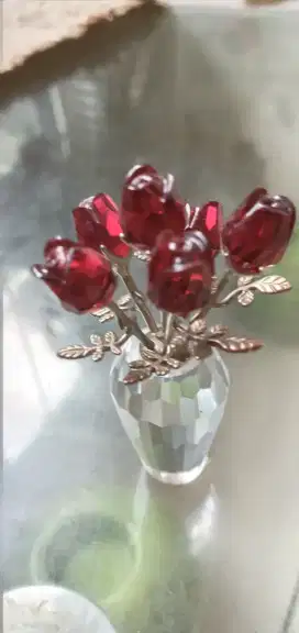 Swarovski kristal  Red Rose