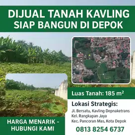 Dijual Tanah Kavling Siap Bangun di Depok