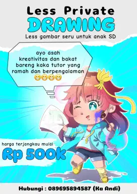 Less menggambar anak