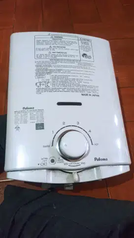 Water Heater Gas Paloma – Belum Pernah Dipakai – Made in Japan