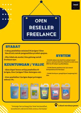 Open Reseller / Sales Freelance Surabaya, Produk Kebersihan
