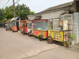 gerobak mie ayam/bakso/soto/gorengan/tahu/sempol/es buah/DLL
