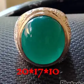 Natural bacan Doko kristal dim 20*17*10 ring alfaka size 8