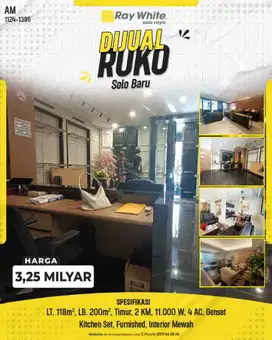 Ruko Mewah di Solo Baru, Cocok untuk Kantor atau Usaha Anda