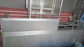 Meja kompor aluminium