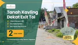 Jual  kavling murah gamping sleman sertifikat ready Dalam perumahan