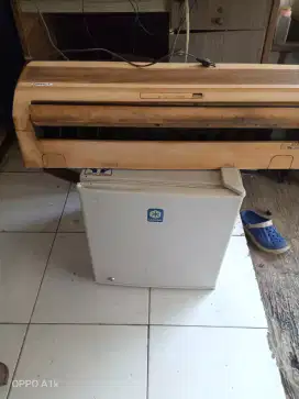 jual kulkas mini ucida. sama kipas ac