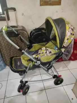Stroller pliko ranger 200 ribu aja normal mulus bersih anti karat