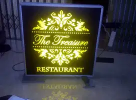 NEONBOX REKLAME Huruf Timbul//Papan Nama//Neon Box//Reklame//Acrylic