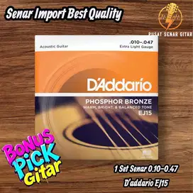 Jual Senar Gitar Daddario stock banyak