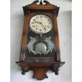 Vintage Jam dinding antik kuno made in JAPAN