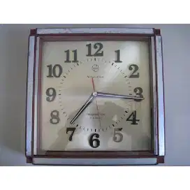 Vintage jam dinding antik Silicon Clock era 70'an Japan