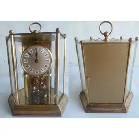 Jam antik Art Deco KOMA Crystal Tube Clock era 1900 made in Germany