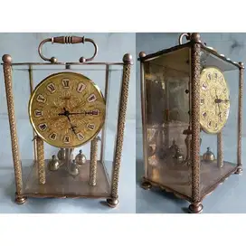 Jam antik Art Deco KOMA Crystal Tube Clock era 1900 made in Germany
