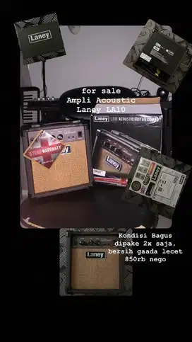 Dijual Ampli Akustik Laney LA10