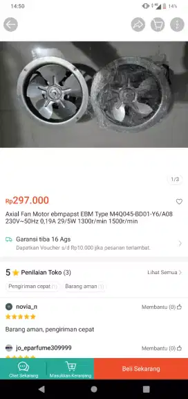 KIPAS SENTRIFUGAL 230V